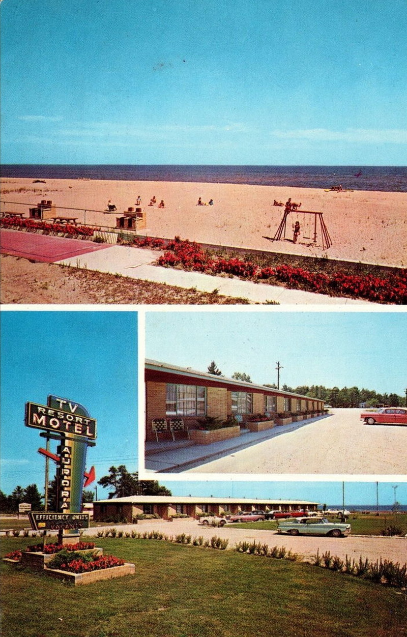 Aurora Resort Motel - Postcard